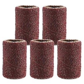 Kit 5 Tubos De Lixa 6.4Mm 1/4 Grão 240 Para Micro Retíficas