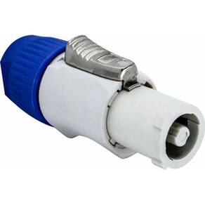 Conector Powercon Macho Out 3 Vias Branco Pratt
