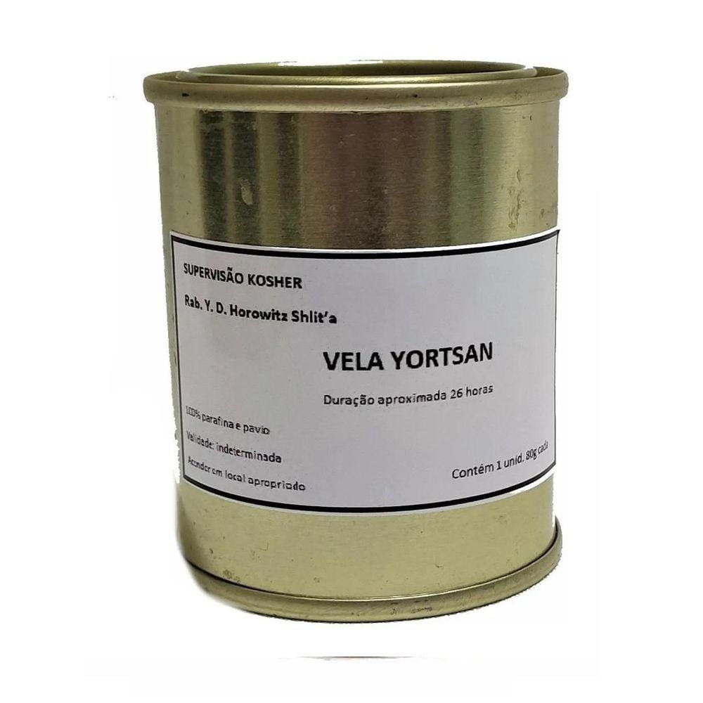 Vela Kosher Em Lata Yortsait