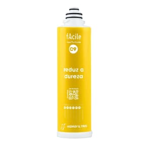 Refil C9 Filtro Facile Contra Dureza Amarelo Hidrofiltros