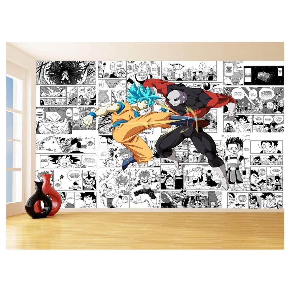 Papel De Parede Dragon Ball Goku Página Manga 3,5M Dbz652