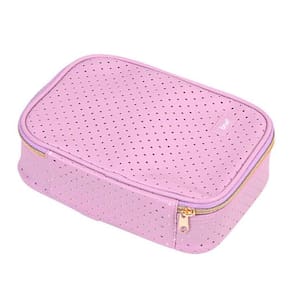 Estojo Box Necessaire 100 Pens Furadinho Lilás - Brw