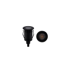 Balizador de solo Bivolt recuado 1W 3000K Preto Balizador de solo preto recuado Bivolt
