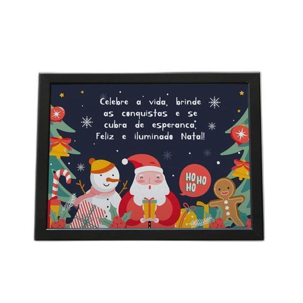 Quadro Com Moldura Natal Celebre A Vida
