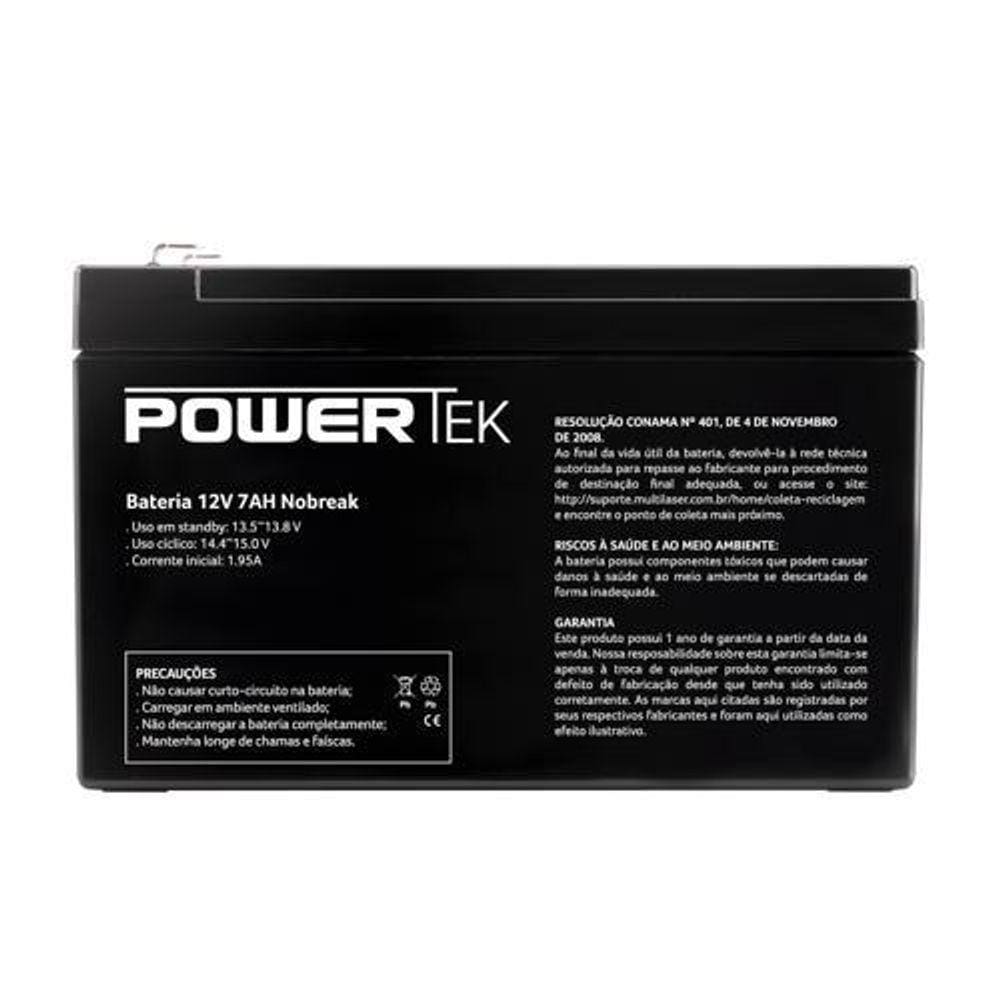 Bateria 12v 7ah Selada En013 Nobreak Powertek Multilaser [F086]