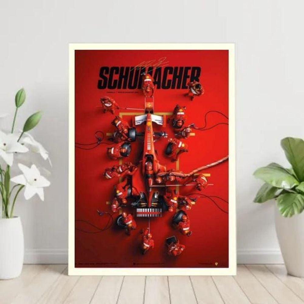 Quadro Decorativo Poster Fórmula 1 60X48Cm