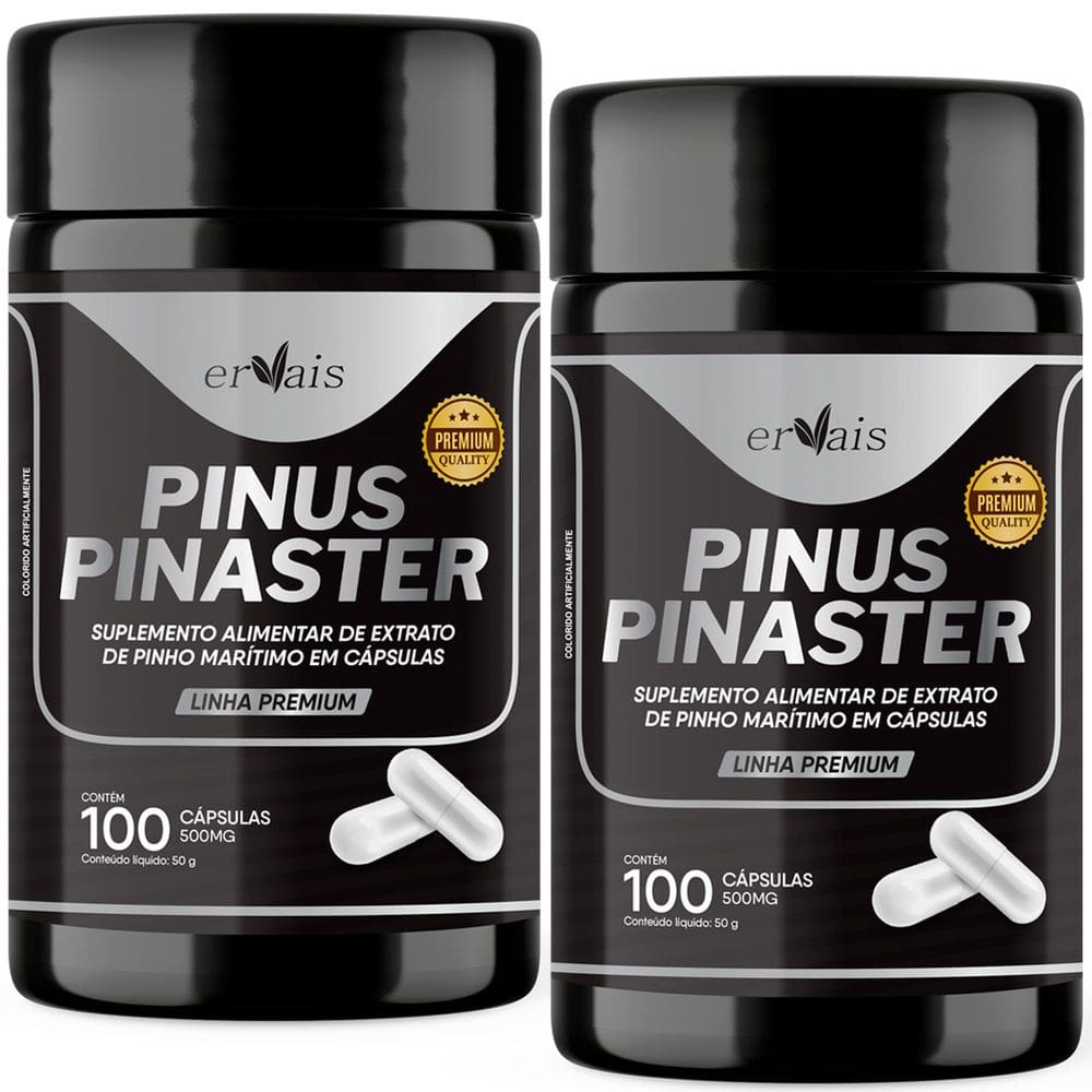 Pinus Pinaster Picnogen Extrato 2 Frascos 200 cápsulas