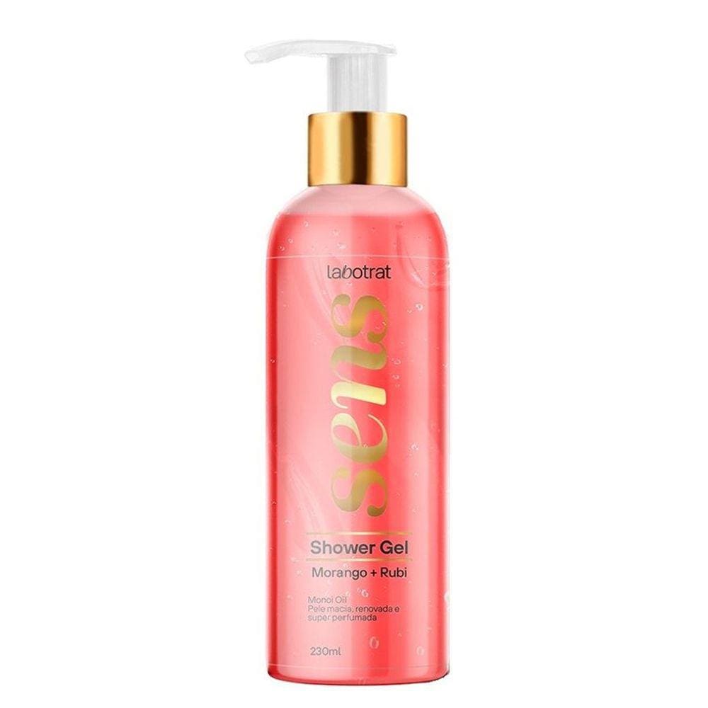 Shower Gel Morango E Rubi 230Ml Sens Labotrat