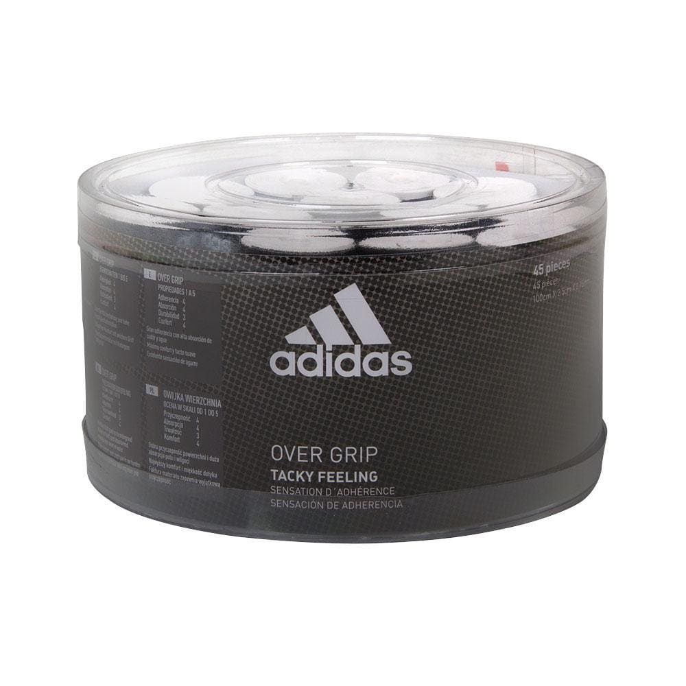 Overgrip Adidas para Raquetes de Padel e Beach Tennis Pack com 45 Unidades - Branco