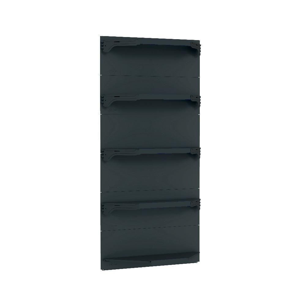 Kit 5 Bandejas Para Gondola Canto 202 Fit 40/60 Preto Spe