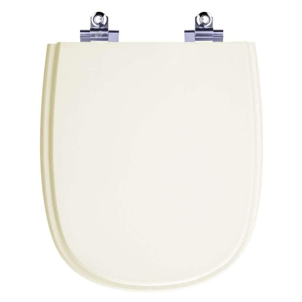 Assento Sanitário Laqueado Soft Close Sabatini Palha (bege claro) para vaso Icasa