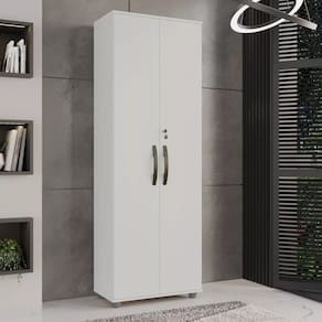 Armário Multiuso 2 Portas Com Chave Caique - CHF - Branco