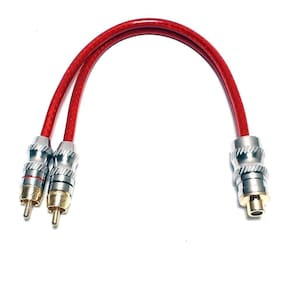 Cabo Y 2 Rca Macho E 1 Rca Fêmea Profissional Automotivo Mxt