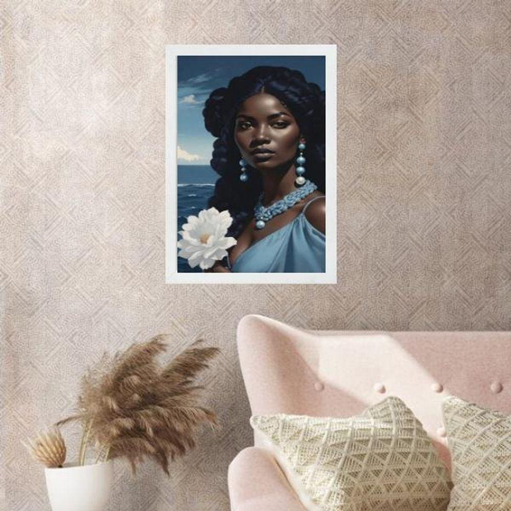 Quadro Fotografia Iemanjá 45X34Cm - Com Vidro