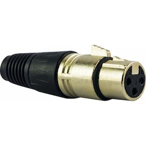 Conector Xlr Fêmea Para 3 Pinos Resistente Tipo Neutrik Nfe