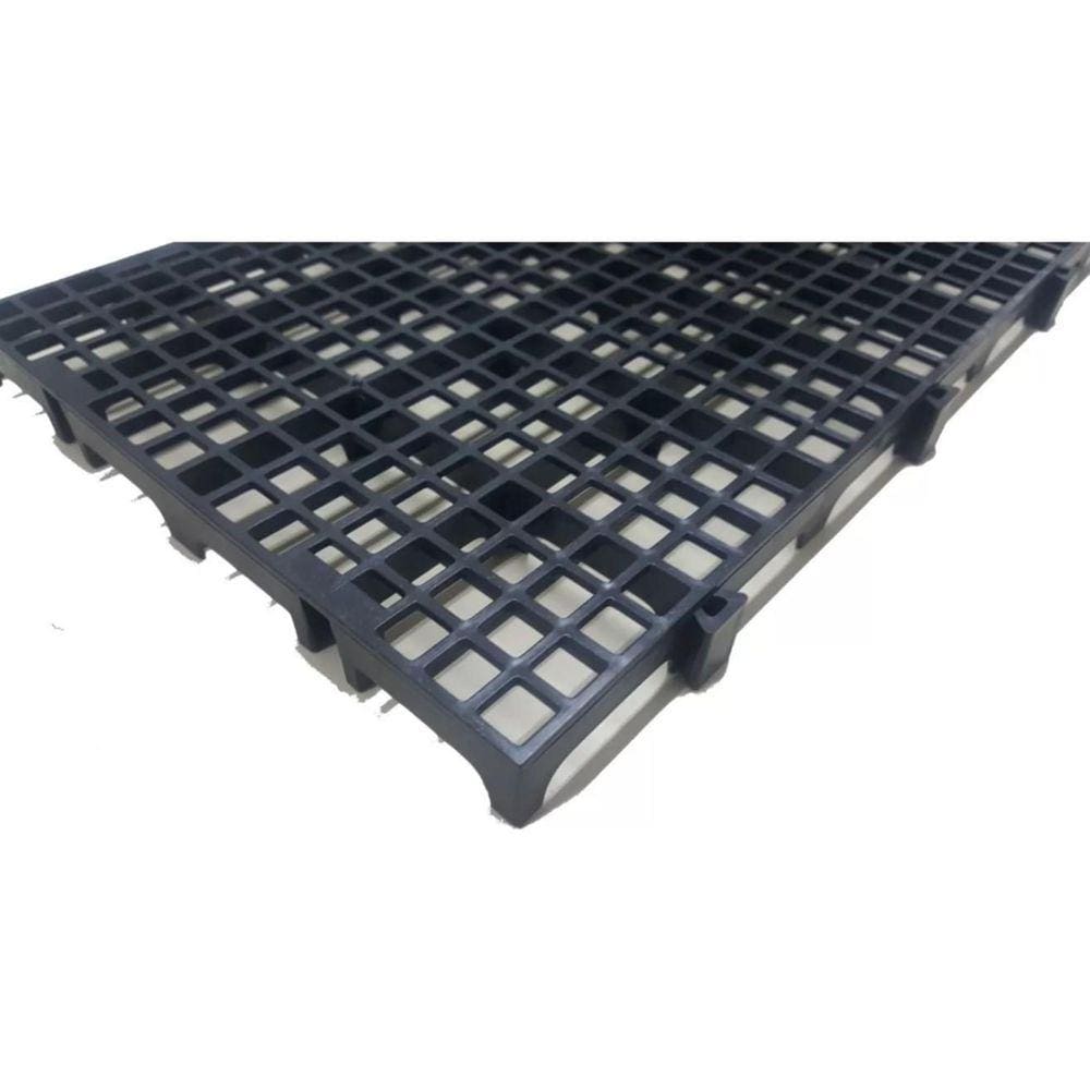 10Pc Palete Estrado Plástico Preto 2,5X25X50 Cm De Qualidade