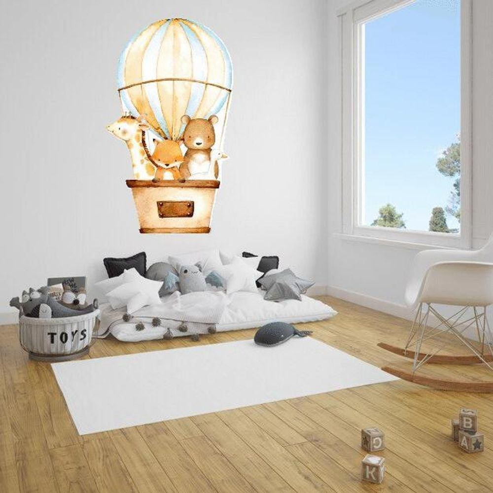 Adesivo De Parede Safari No Balão Mod02