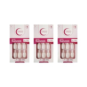 Unhas Postiças Fhaces Natural Oval Com 24Un - 3Un