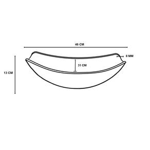 Kit Cuba Vidro Oval Chanfrada 46Cm + Torneira + Valvula