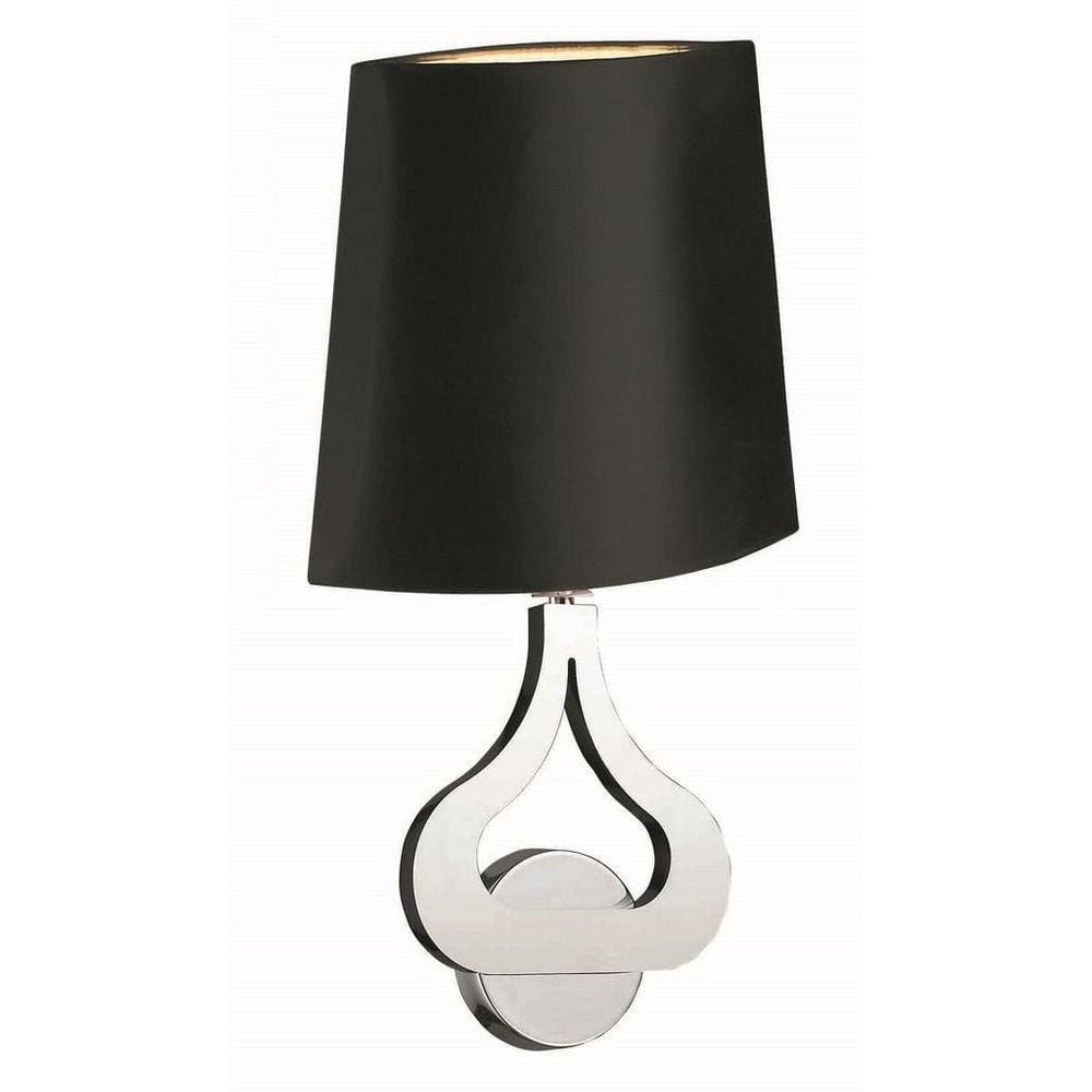 Arandela Selene Com Cúpula Preta Para Led