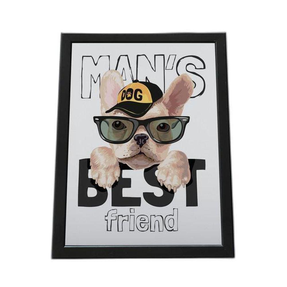 Quadro Com Moldura Man`S Best Friend