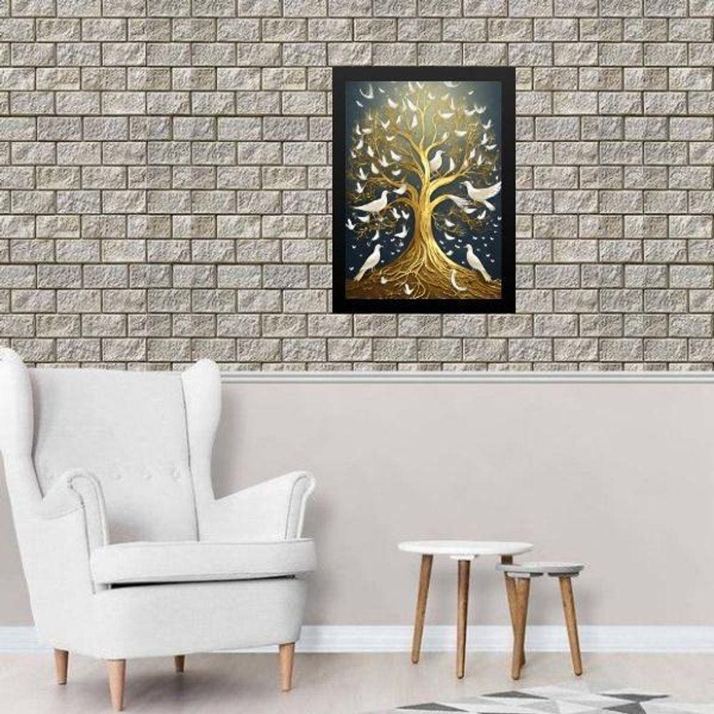 Quadro A Esplendorosa Árvore Da Vida 33X24Cm