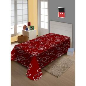 Manta Fun Solteiro Mickey Mouse C/Cinta 150X200M Jolitex