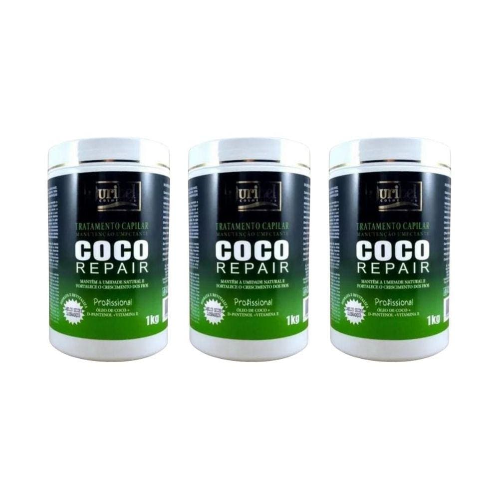 Mascara Ouribel Coco 1000G - Kit Com 3Un