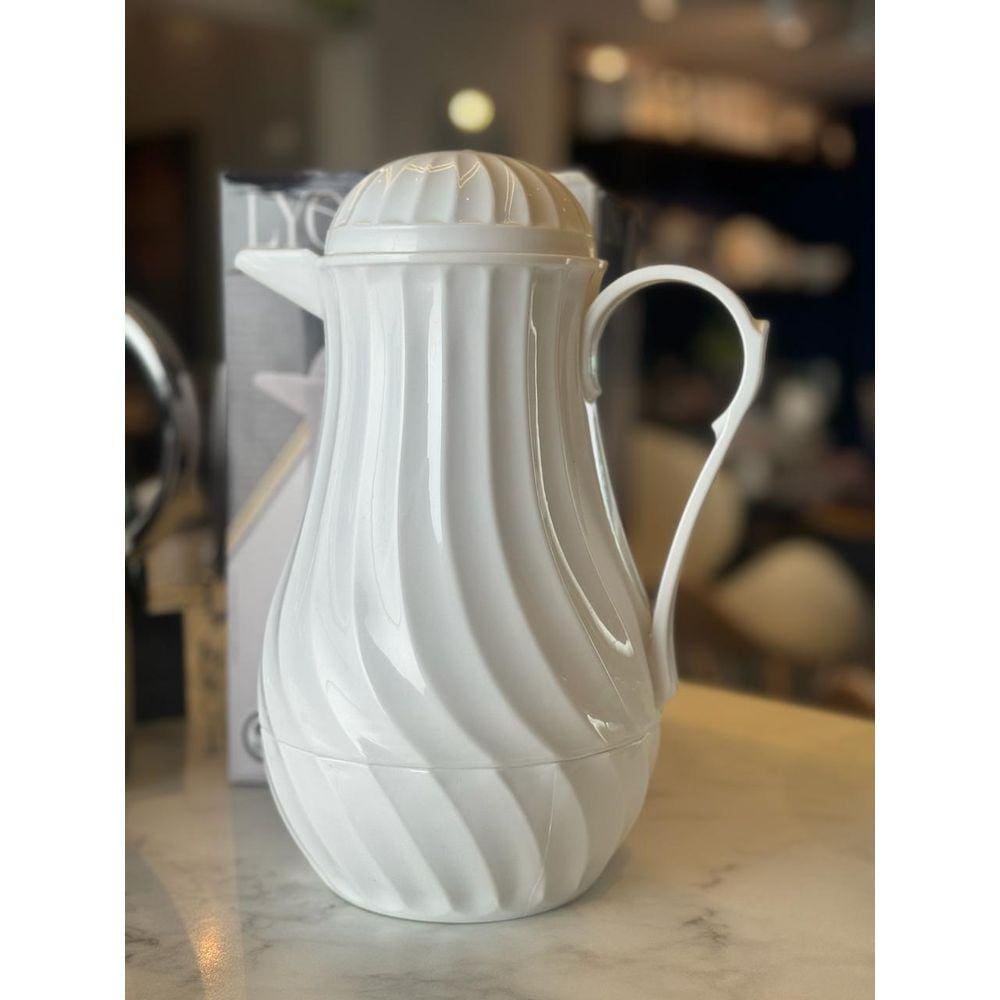 Garrafa Termica De Plastico Twist Branca 1L
