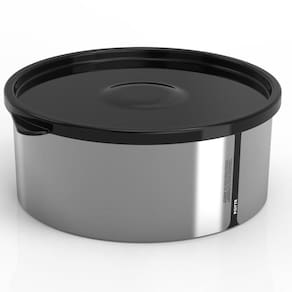 Pote Para Alimentos 1,3Lts Metallic Redondo C/Tampa Bpa Free