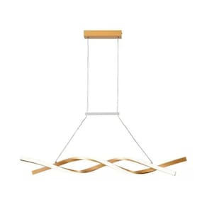 Pendente Led Sofia Infinity Dourado 1M 60W 3000K Cinderella