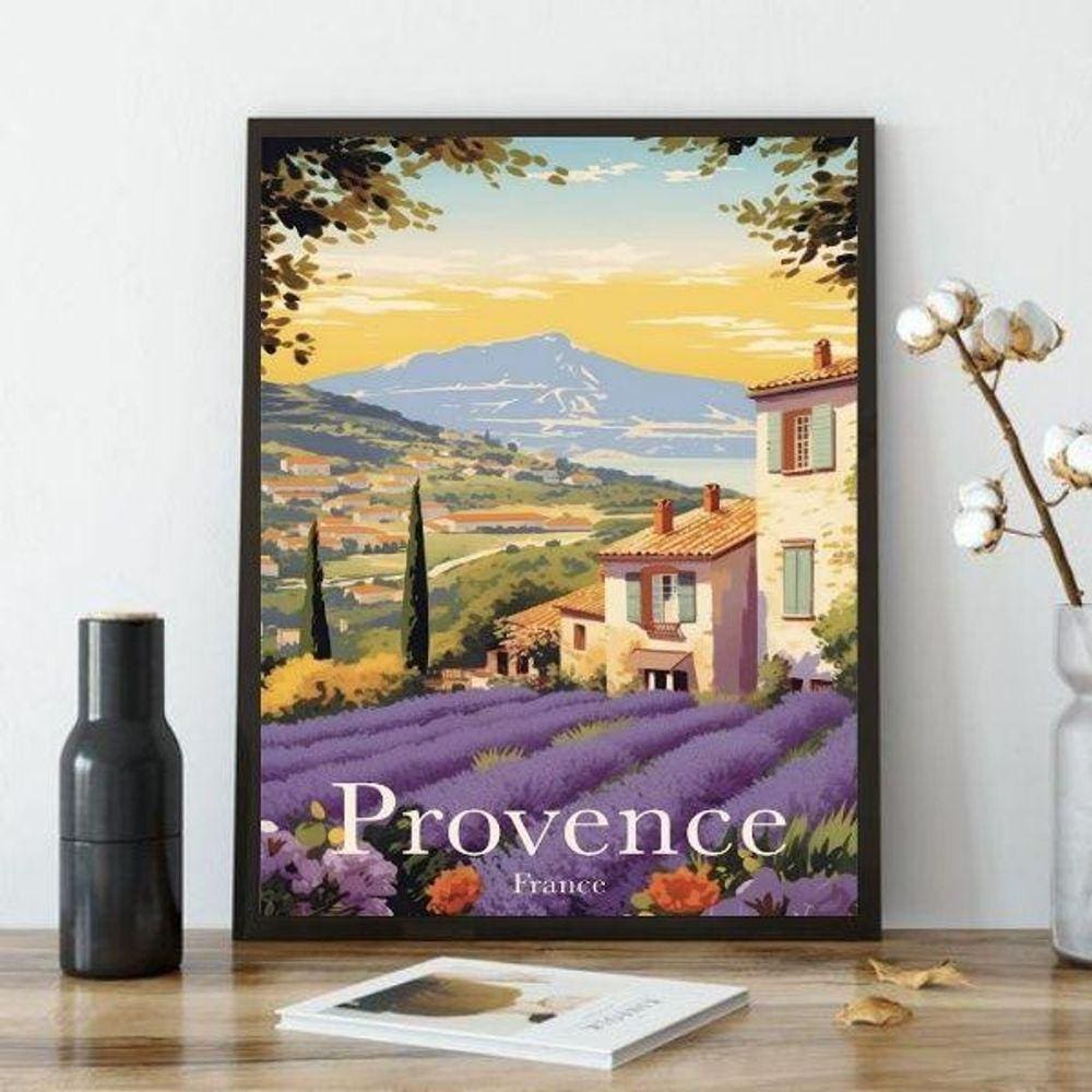 Quadro Decorativo Provence - France 45X34Cm