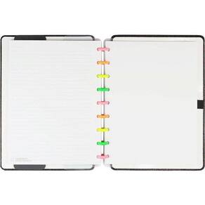 Caderno Inteligente Médio Lets Glitter Neon Black