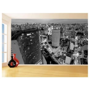 Papel De Parede 3D Cidade São Paulo Prédios Céu 3,5M Ncd347