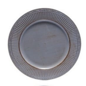 Sousplat de Plástico Cinza e Dourado Rojemac 33cm