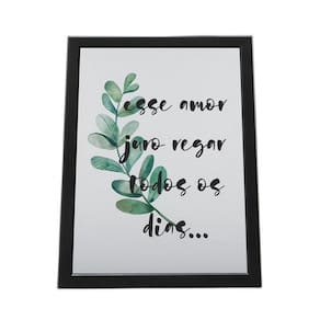 Quadro Com Moldura Esse Amor Juro Rogar Todos Os Dias