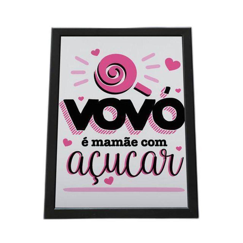 Quadro Com Moldura Vovó E Mamãe Com Açuçar