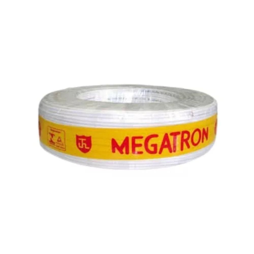Cabo Coaxial Rg 06 67 Branco Rolo 100m Megatron [F086]