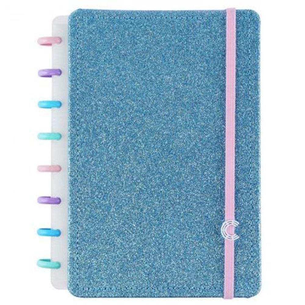 Caderno Inteligente A5 Lets Glitter Ocean Blue - Cia52131
