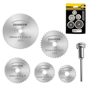 Kit 5 Discos Lâmina Serra Para Micro Retífica Corte Madeira