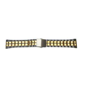 Pulseira De Aço Para Relógio Reta Bicolor- Mista 24Mm