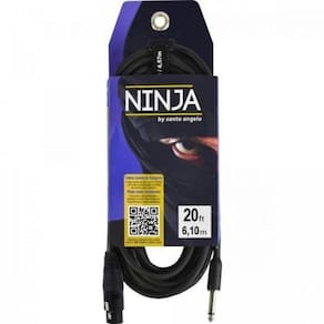 Cabo P10 x XLR Fêmea 6,10m Ninja HG B Santo Angelo [F002]