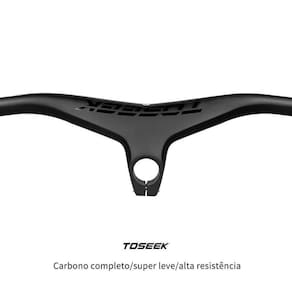 Guidão Integrado Mtb Full Fibra De Carbono 3K 700X80Mm
