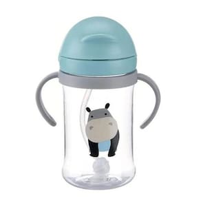 Copo Transição Bebê Bico Silicone Antivazamento 300Ml Verde