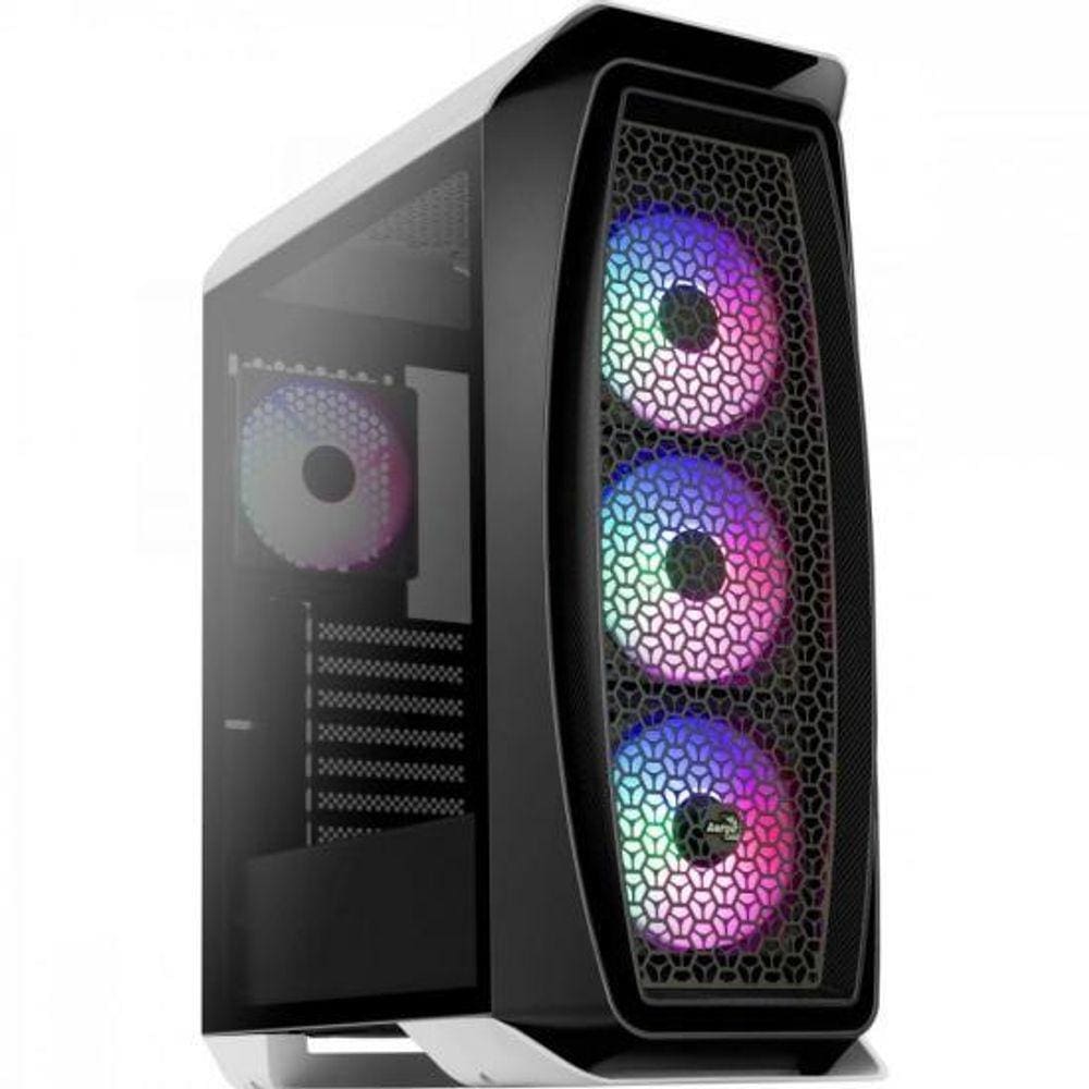 Gabinete Gamer Aerocool Aero One Frost Branco RGB Lateral Vidro [F002]