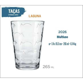 Jogo De 24 Copos Maracatu 265Ml - Uso Diário