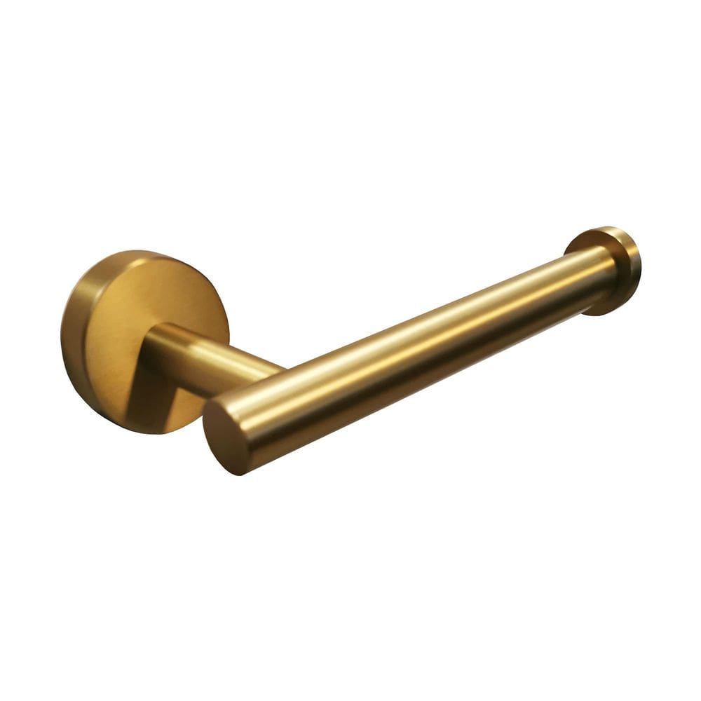 Papeleiro Redondo Inox Dourado