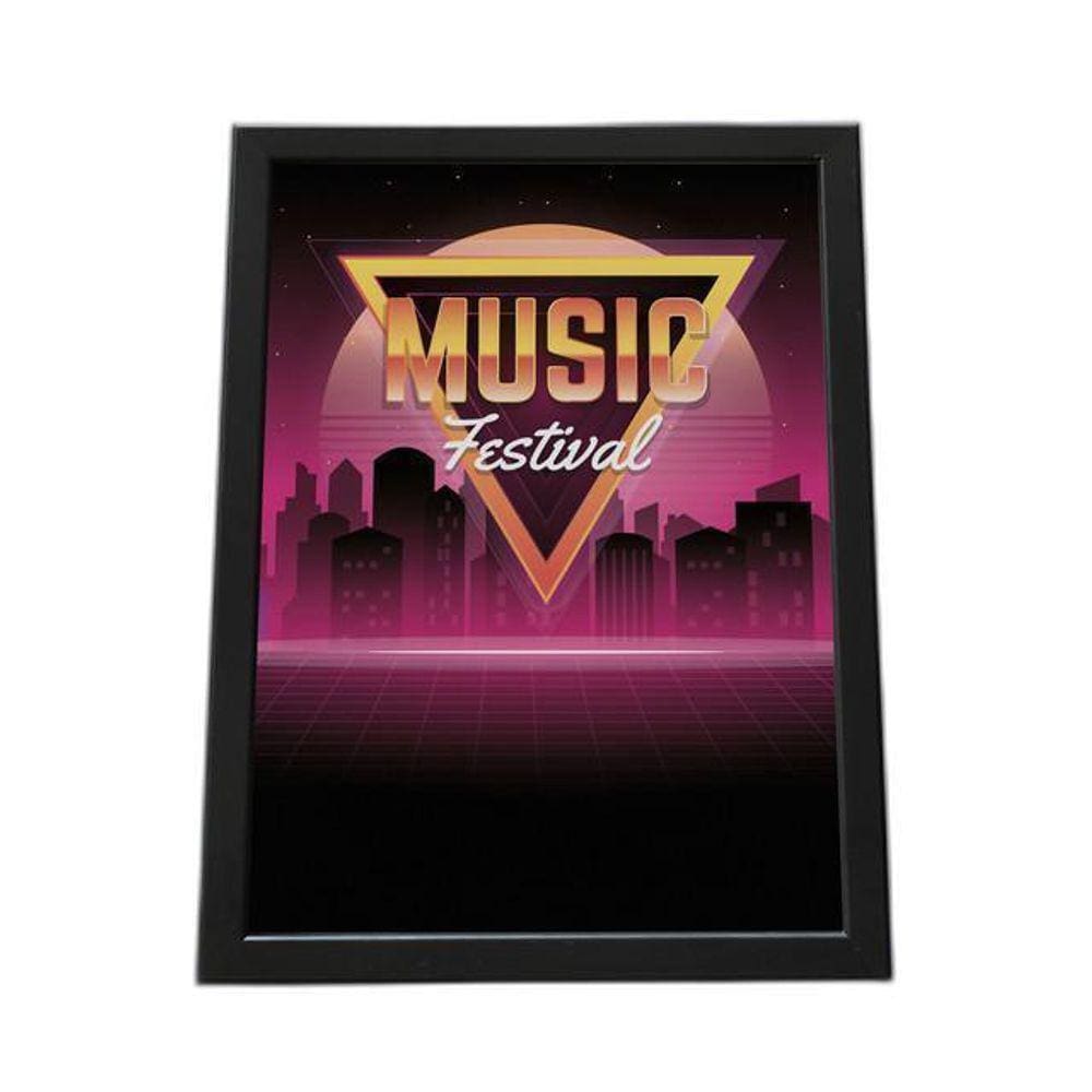 Quadro Com Moldura Music Festival