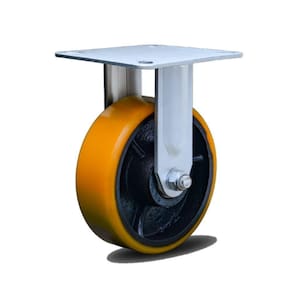 Rodizio Industrial Carga Pesada 6X2 Pol. Fixo Ferro c/700 Kg