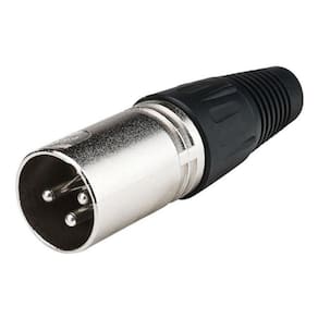 Conector Xlr Canon Macho Metalico Mic Dmx Lu71217 Luminos